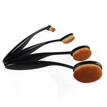 4pcs /2pcs Pro Oval Foundation Cosmetic Makeup Tools Face Powder Foundation Eye Shadow Blusher Toothbrush Shape Brushes TIML66