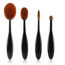 4pcs /2pcs Pro Oval Foundation Cosmetic Makeup Tools Face Powder Foundation Eye Shadow Blusher Toothbrush Shape Brushes TIML66