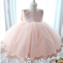baby girl dress baptism dresses for girls infant 1  year birthday party lace bowknot dress for kids girl vestidos TIML66
