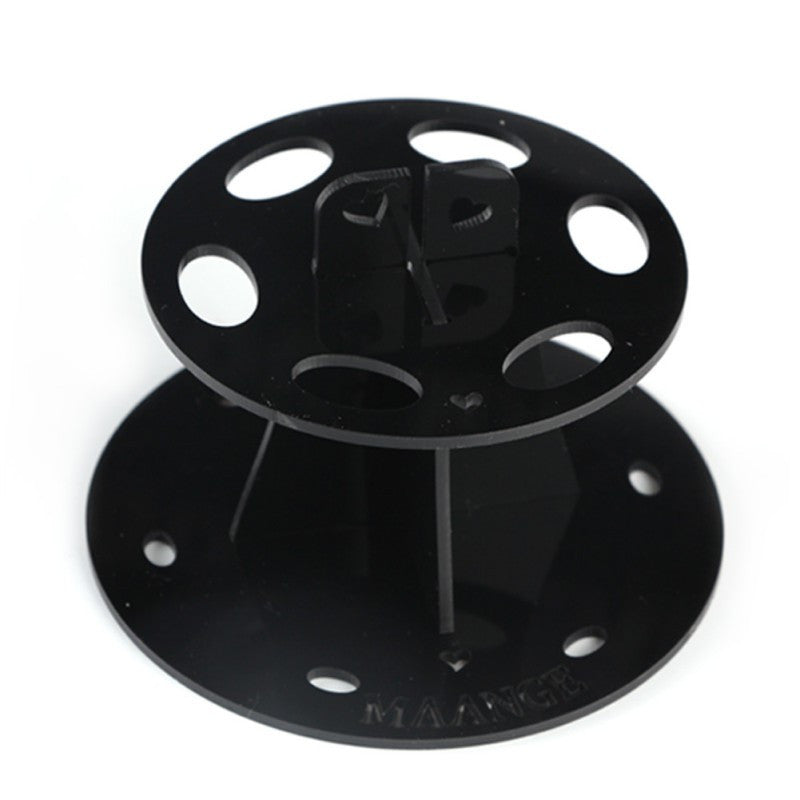 cosmetic shelf rack toothbrush makeup brush organizer acrylic  hole oval makeup brush holder for stand drying brush TIML66