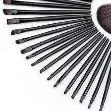 maange 32pcs cosmetic facial make up brush kit wool makeup brushes tools set with black leathercase TIML66