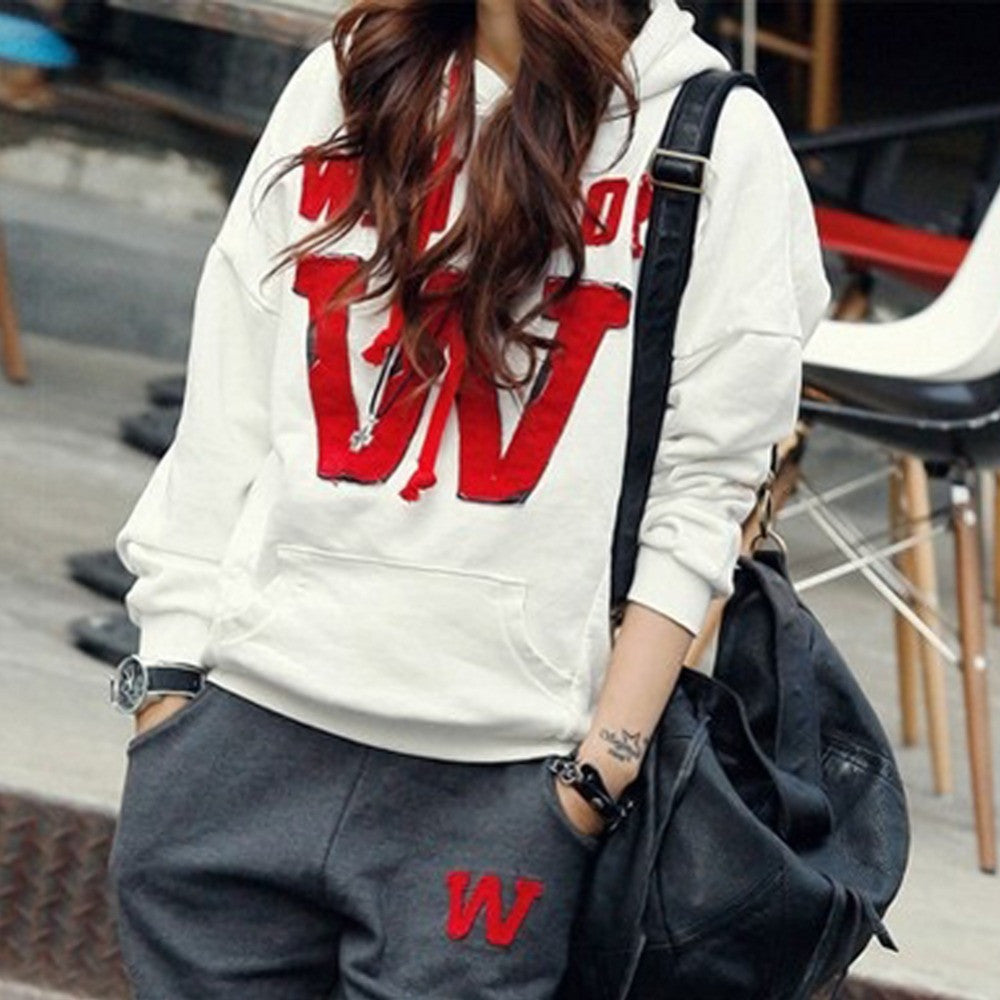 New Women Casual Coat+Pants Hoodie Suit Letter Printed Long Sleeve Sweatshirt Blouse Tops Tracksuit Outerwear Y02 TIML66
