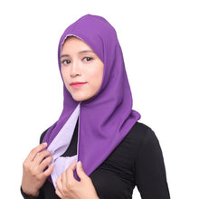 New Women Headwear Two Way Use Muslim Chiffon Hijab Cover Islamic Scarf Caps Shawls Headscarf Y09 TIML66