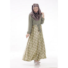 women long sleeve full length muslim kaftan islamic floral maxi dress arab jilbab wear TIML66
