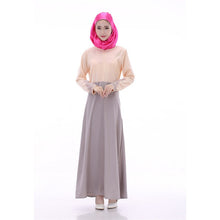 Women's Party Muslim Abaya Jilbab Islamic Maxi Dress Cocktail Long Sleeve Dress TIML66