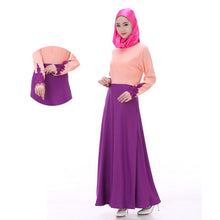 Women's Party Muslim Abaya Jilbab Islamic Maxi Dress Cocktail Long Sleeve Dress TIML66