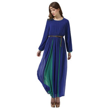elegant women long chiffon dress vintage kaftan jilbab islamic muslim abaya cocktail party TIML66
