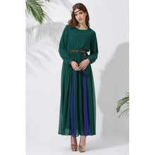elegant women long chiffon dress vintage kaftan jilbab islamic muslim abaya cocktail party TIML66
