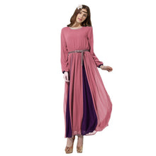 elegant women long chiffon dress vintage kaftan jilbab islamic muslim abaya cocktail party TIML66