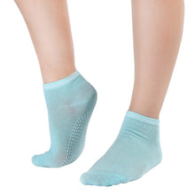 Women's Fitness Pilates Socks Colorful Non Slip Massage Toe Durable Dance S Ankle Grip Exercise Printed Letter Socks TIML66