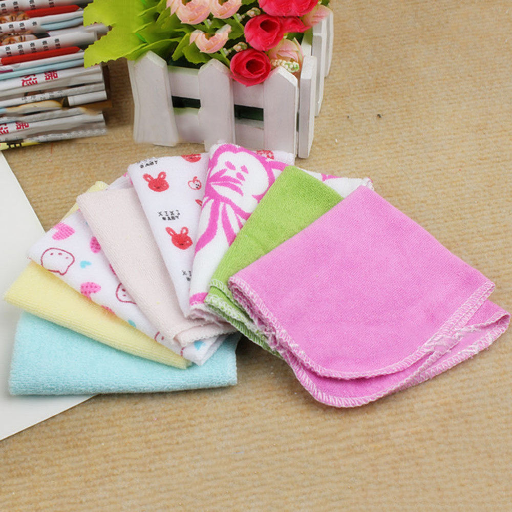 8pcss Baby Infant born Soft Bath Towel Washcloth Bathing Feeding Wipe Cloth Y8 TIML66