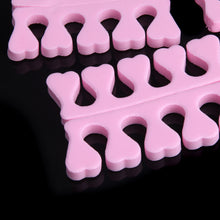8Pcs Health Peach Heart Soft Finger Toe Separators Nail Art Tool Pink TIML66 TIML66