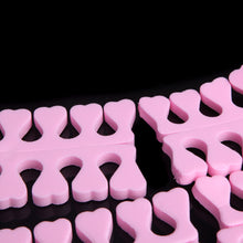 8Pcs Health Peach Heart Soft Finger Toe Separators Nail Art Tool Pink TIML66 TIML66