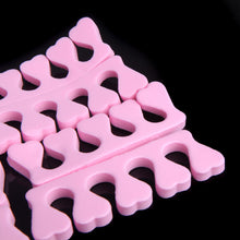8Pcs Health Peach Heart Soft Finger Toe Separators Nail Art Tool Pink TIML66 TIML66