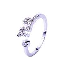 sterling silver rings for women men lovers 12 zodiac star signs horoscope shaped adjustable open ring jewelry TIML66