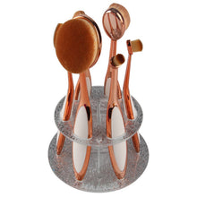 acrylic makeup brush holder stand drying brush cosmetic shelf rack toothbrush  hole oval makeup brush organizer TIML66