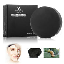 activated charcoal crystals handmade soap face skin whitening soap for remove blackhead and oil control washing TIML66