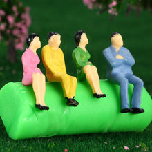 All Seated and People Model 50Pcs Painted Figures Train Passengers Model People Model Building Layout 1:50 Scale TIML66 TIML66