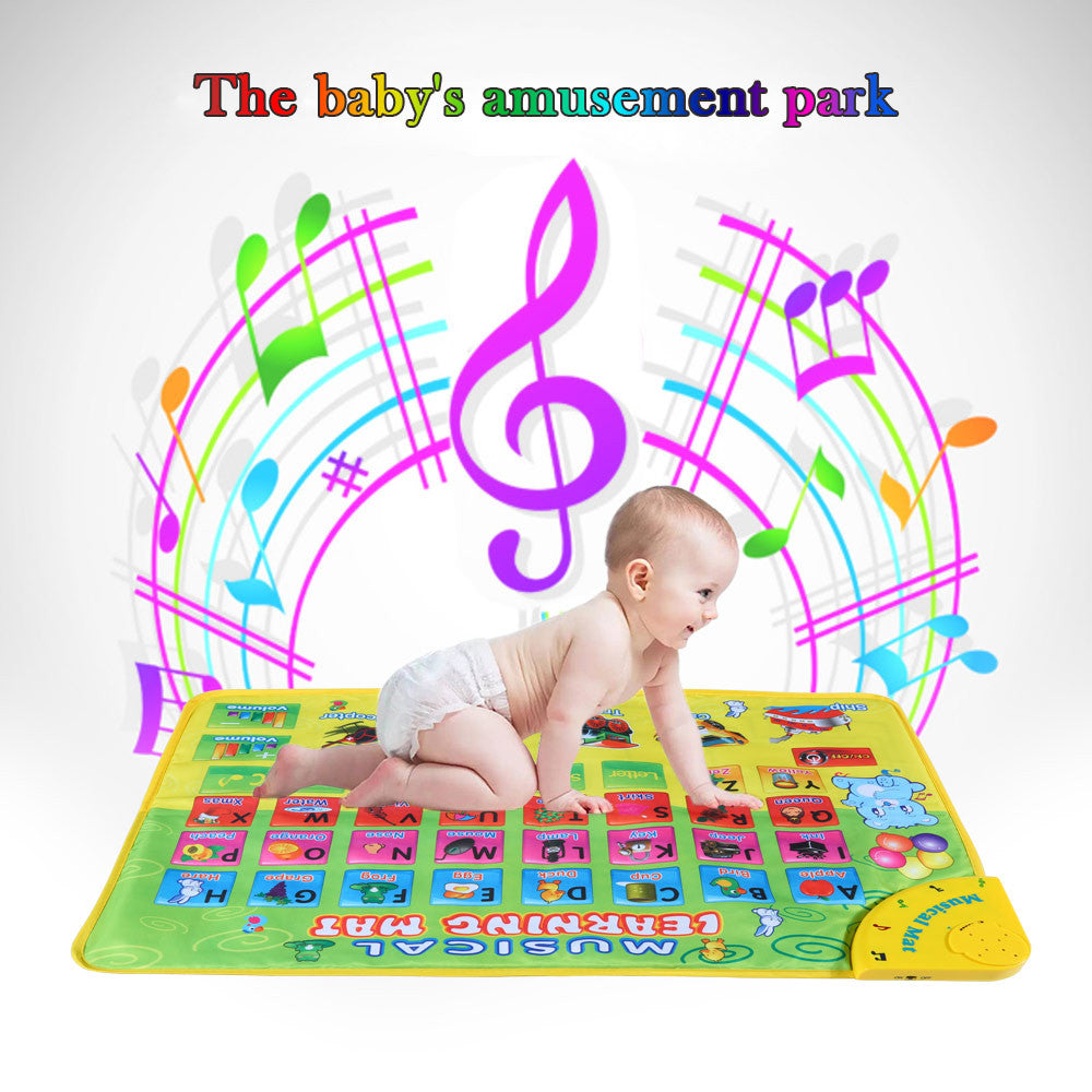 Alphabet Flash Music Carpet Blanket Baby Toys Play Mats Musical Learning Mat Four Learning Modes Educational Kids Toy 74 * 49 CM TIML66 TIML66