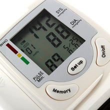 Automatic Digital Wrist Cuff Blood Pressure Monitor Arm Meter Pulse Sphygmomanometer Heart Beat Meter PY7 TIML66