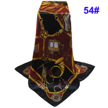 Bandana Scarf Women Kerchief Square Scarf Ladies Printed Elegant Thin Shawl Stain Silk Scarf Square Bufandas Mujer Seda TIML66 TIML66
