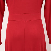 Women Maxi Dress V Neck Three Quarter Sleeve Dress Solid Color Plus Size Dress Elegant Dress TIML66 TIML66