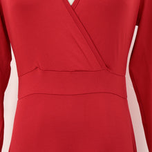 Women Maxi Dress V Neck Three Quarter Sleeve Dress Solid Color Plus Size Dress Elegant Dress TIML66 TIML66