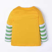 Cute Baby Boys Girl Long Sleeve Cotton Striped T shirts Children T-shirt Kids Infant Clothing Christmas Gifts TIML66