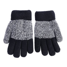 Kids Gloves Girls Boys Mittens Thick Warm Cashmere Student Five Fingers Gloves TIML66