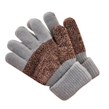 Kids Gloves Girls Boys Mittens Thick Warm Cashmere Student Five Fingers Gloves TIML66