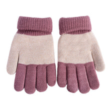 Kids Gloves Girls Boys Mittens Thick Warm Cashmere Student Five Fingers Gloves TIML66