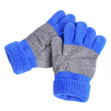 Kids Gloves Girls Boys Mittens Thick Warm Cashmere Student Five Fingers Gloves TIML66