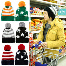 Men Women Knitted Hats American Flag Star Stripes Bobble Beanie Ski Hat Thick Cap Headwear TIML66 TIML66
