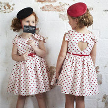 baby girls 2~7 Years bowknot love peach heart tutu princess dress kids backless chiffon dresses TIML66