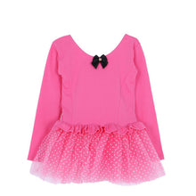 Baby Girls 3-8 Years Kids Long Sleeve Ballet Tutu Dress Dots Leotard Costume Dancewear TIML66