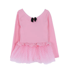 Baby Girls 3-8 Years Kids Long Sleeve Ballet Tutu Dress Dots Leotard Costume Dancewear TIML66
