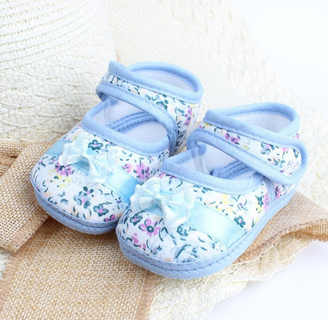 baby girls first walkers flowers bow shoesborn baby shoes for 3 12 months soft sole TIML66