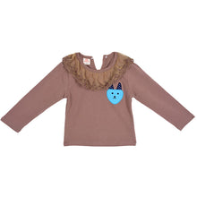 Baby Kids Girl Long Sleeve T-shirt Lace Collar Princess Blouse Tee Tops Pullover  TIML66