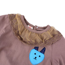 Baby Kids Girl Long Sleeve T-shirt Lace Collar Princess Blouse Tee Tops Pullover  TIML66