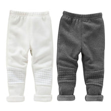 Baby Kids Girls Leggings Pants Basic Elastic Waist Warm Thick Skinny TrousersJFY66