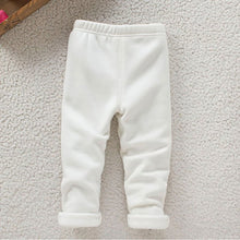 baby kids girls leggings pants basic elastic waist warm thick skinny trousers TIML66
