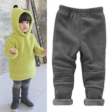 baby kids girls leggings pants basic elastic waist warm thick skinny trousers TIML66