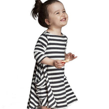 baby mom family matching outfits dress women kids pajamas stripe three quater sleeve mother and child clothing TIML66
