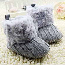 baby shoes infants crochet knit fleece boots wool snow crib shoes boy girl booties TIML66