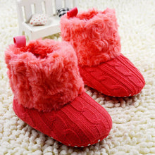 baby shoes infants crochet knit fleece boots wool snow crib shoes boy girl booties TIML66