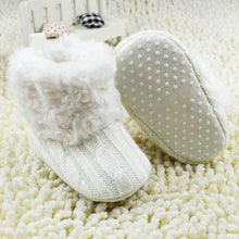 baby shoes infants crochet knit fleece boots wool snow crib shoes boy girl booties TIML66