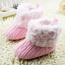 baby shoes infants crochet knit fleece boots wool snow crib shoes boy girl booties TIML66