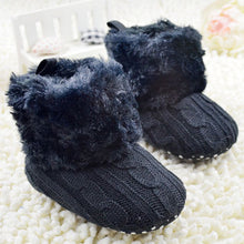 baby shoes infants crochet knit fleece boots wool snow crib shoes boy girl booties TIML66