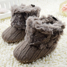 baby shoes infants crochet knit fleece boots wool snow crib shoes boy girl booties TIML66