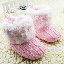 baby shoes infants crochet knit fleece boots wool snow crib shoes boy girl booties TIML66